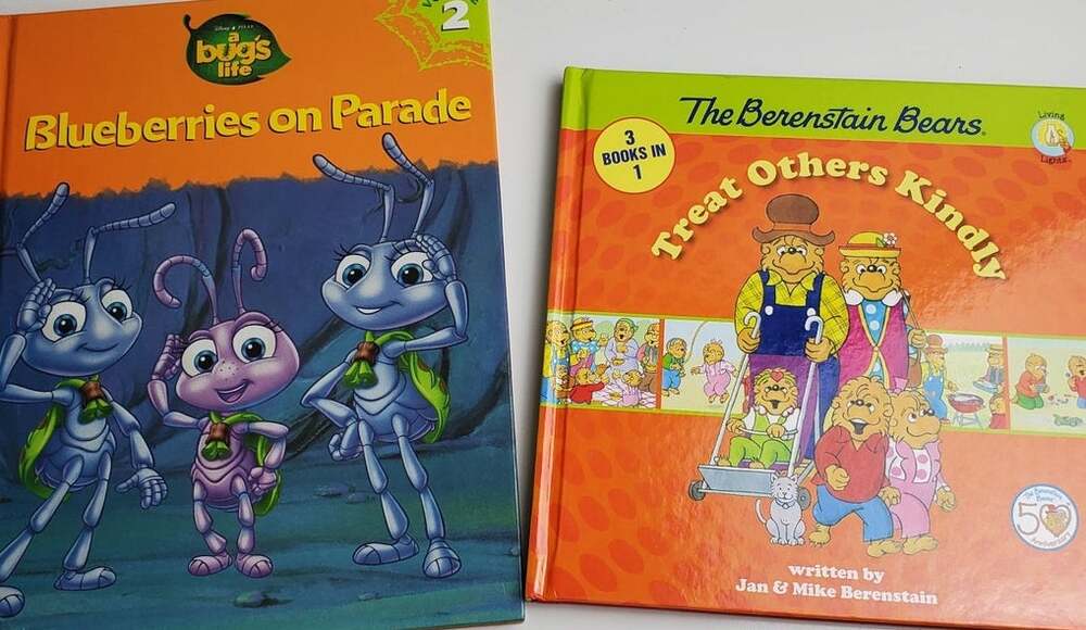 The Berenstain Bears 50th Anniversary 3in1 & Disney A Bug's Life Lot of 2 Books